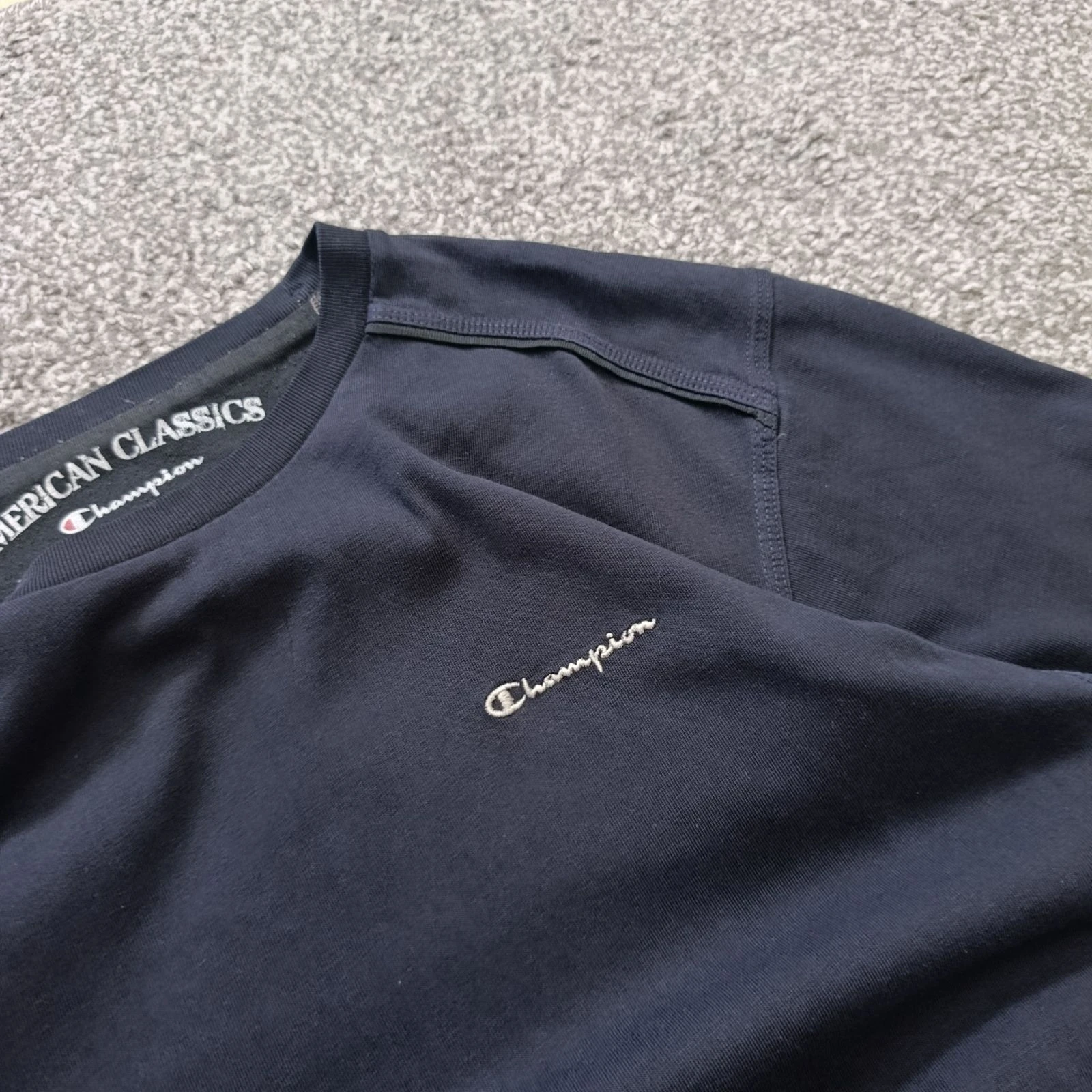 Champion Vintage American Classic T-Shirt Size XL Navy Blue – photo 4